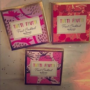 TOO FACED TUTTI FRUTTI BLUSH DUO TRIO! NWT!